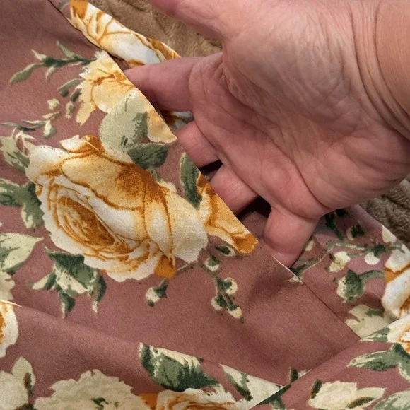 Band Of‎ Gypsies Womens XL Pink Floral Jumpsuit Padded Bust built in bra Cottage - Picture 11 of 11